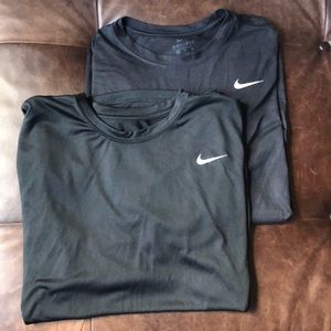 (2) Nike long sleeve athletic shirts